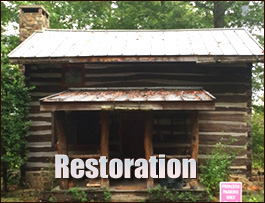 Historic Log Cabin Restoration  Turnerville, Georgia